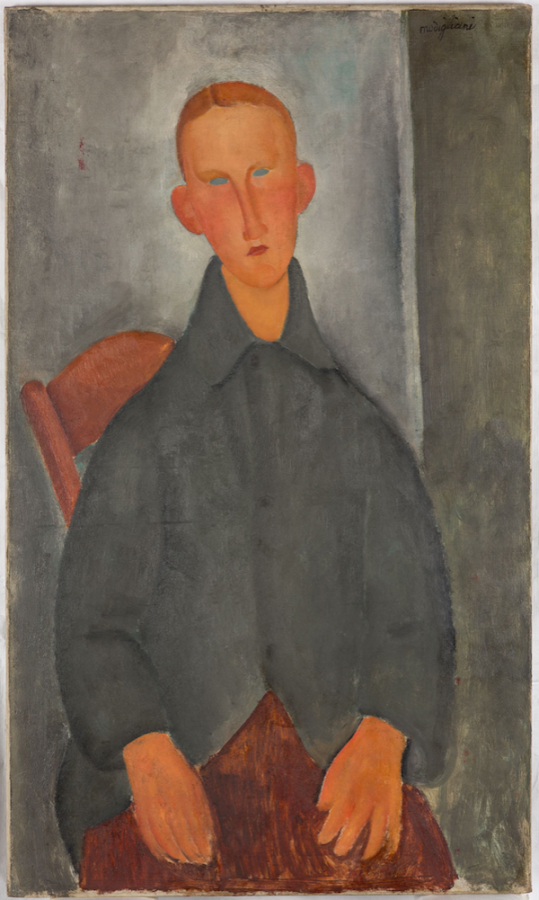 Modigliani, Ragazzo dai capelli rossi, 1919, Nicolas Dewitte